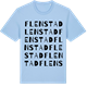 Blue Soul t-shirt med Flenstad ordlek t-shirt