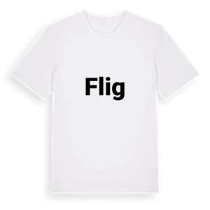 Flig fetstil t-shirt – ekologisk bomull t-shirt från Pinshirt