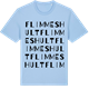 Blue Soul t-shirt med Flimmeshult ordlek t-shirt