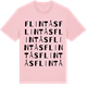 Pink Cotton t-shirt med Flintås ordlek t-shirt
