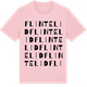Pink Cotton t-shirt med Flintelid ordlek t-shirt