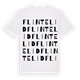White t-shirt med Flintelid ordlek t-shirt