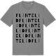 Mid Heather Gray t-shirt med Flintelid ordlek t-shirt