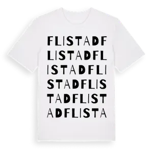 Flistad ordlek t-shirt – ekologisk bomull t-shirt från Pinshirt