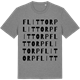 Mid Heather Gray t-shirt med Flittorp ordlek t-shirt