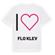 Jag älskar Flo klev t-shirt stort tryck