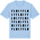 Blue Soul t-shirt med Floby ordlek t-shirt