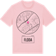 Pink Cotton t-shirt med Floda t-shirt