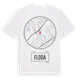 White t-shirt med Floda t-shirt