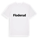 White t-shirt med Floderud fetstil t-shirt