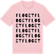 Pink Cotton t-shirt med Floget ordlek t-shirt