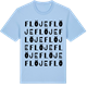 Blue Soul t-shirt med Flöje ordlek t-shirt