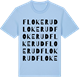 Blue Soul t-shirt med Flokerud ordlek t-shirt