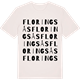 Vintage White t-shirt med Floringsås ordlek t-shirt