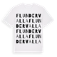 Flundervalla ordlek t-shirt