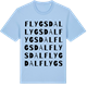 Blue Soul t-shirt med Flygsdal ordlek t-shirt