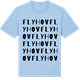 Blue Soul t-shirt med Flyhov ordlek t-shirt