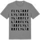 Mid Heather Gray t-shirt med Flykärr ordlek t-shirt