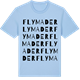 Blue Soul t-shirt med Flymader ordlek t-shirt