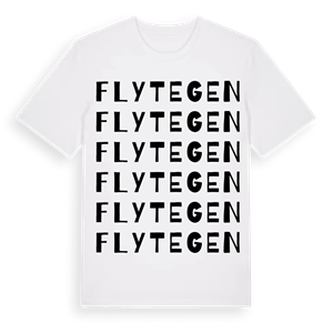 Flytegen ordlek t-shirt – ekologisk bomull t-shirt från Pinshirt