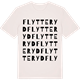 Vintage White t-shirt med Flytteryd ordlek t-shirt