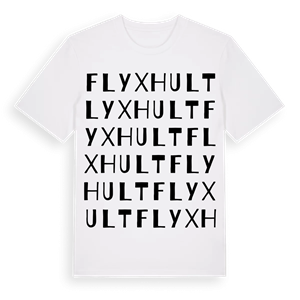 Flyxhult ordlek t-shirt – ekologisk bomull t-shirt från Pinshirt