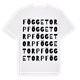 White t-shirt med Föggetorp ordlek t-shirt
