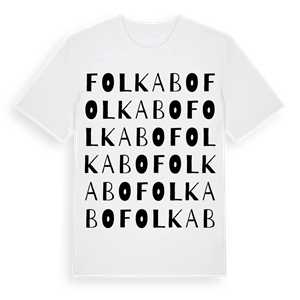 Folkabo ordlek t-shirt – ekologisk bomull t-shirt från Pinshirt