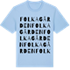 Blue Soul t-shirt med Folkagården ordlek t-shirt