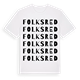 Folksred ordlek t-shirt