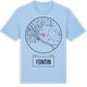 Blue Soul t-shirt med Fontin t-shirt