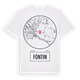 White t-shirt med Fontin t-shirt