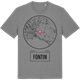Mid Heather Gray t-shirt med Fontin t-shirt