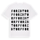 White t-shirt med Forentorp ordlek t-shirt
