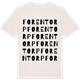 Vintage White t-shirt med Forentorp ordlek t-shirt