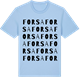 Blue Soul t-shirt med Forsa ordlek t-shirt