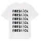 White t-shirt med Forsbäck ordlek t-shirt