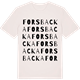 Vintage White t-shirt med Forsbacka ordlek t-shirt