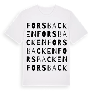 Forsbacken ordlek t-shirt – ekologisk bomull t-shirt från Pinshirt