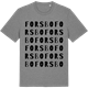 Mid Heather Gray t-shirt med Forsbo ordlek t-shirt