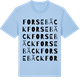 Blue Soul t-shirt med Forsebäck ordlek t-shirt