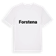 White t-shirt med Forstena fetstil t-shirt