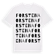 White t-shirt med Forstena ordlek t-shirt