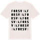 Vintage White t-shirt med Forsvik ordlek t-shirt