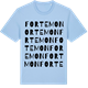 Blue Soul t-shirt med Fortemon ordlek t-shirt
