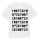 White t-shirt med Forten ordlek t-shirt