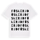 White t-shirt med Föskerud ordlek t-shirt