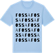 Blue Soul t-shirt med Fossa ordlek t-shirt