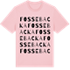 Pink Cotton t-shirt med Fossebacka ordlek t-shirt