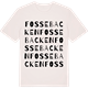 Vintage White t-shirt med Fossebacken ordlek t-shirt